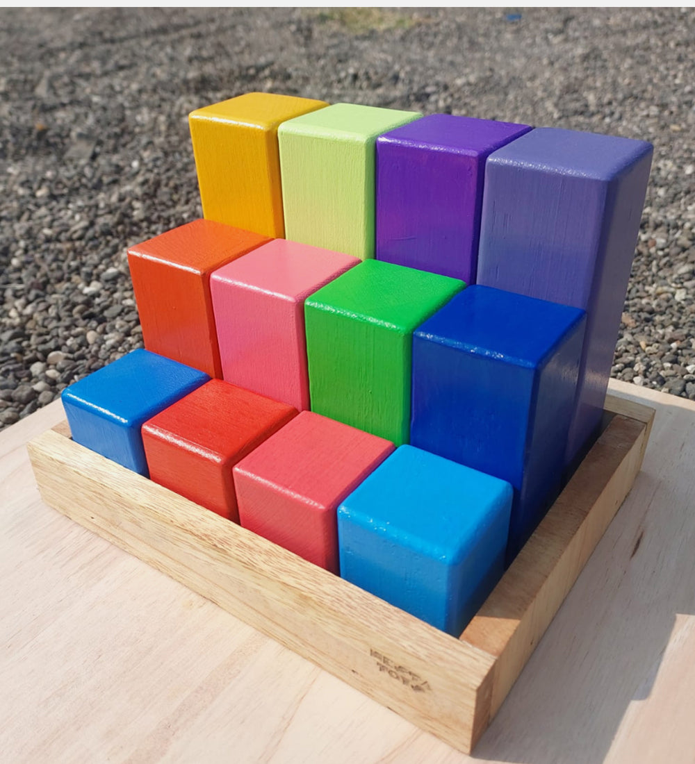Rainbow math rod toy