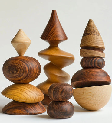 Wooden geometric toys