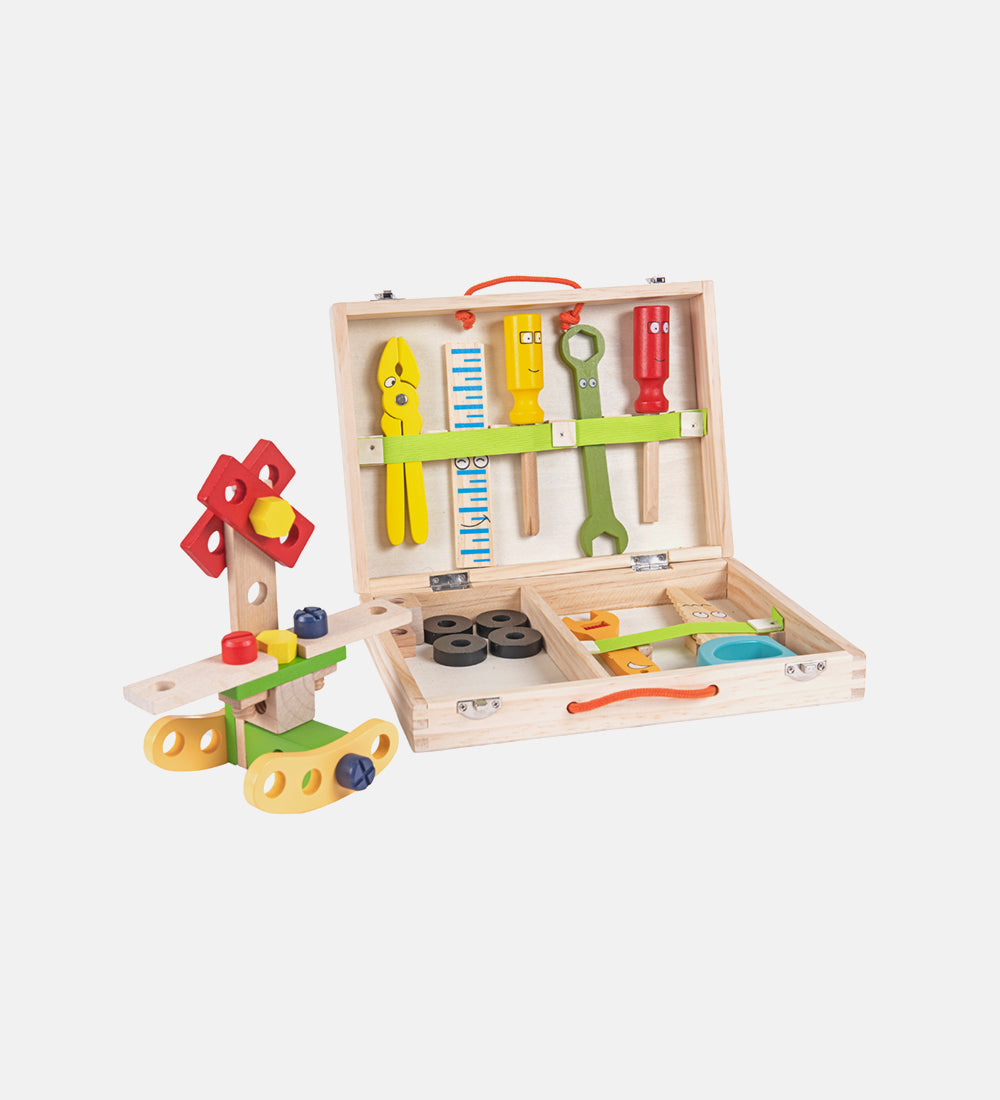 Wooden tool kit set