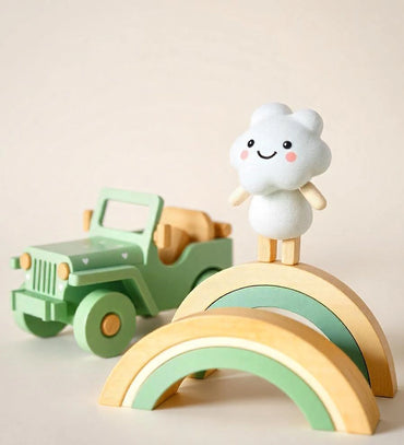 Kids wooden stacking toys