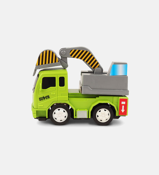 Friction construction toy