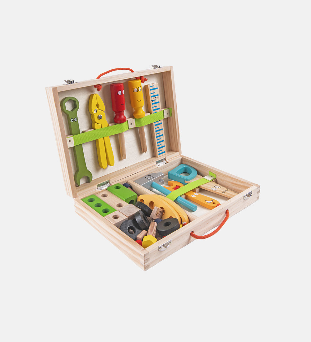 Wooden tool kit set