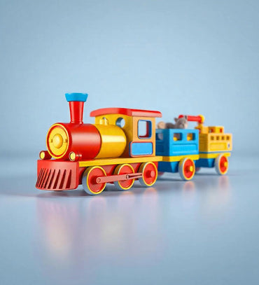 Bright color train set