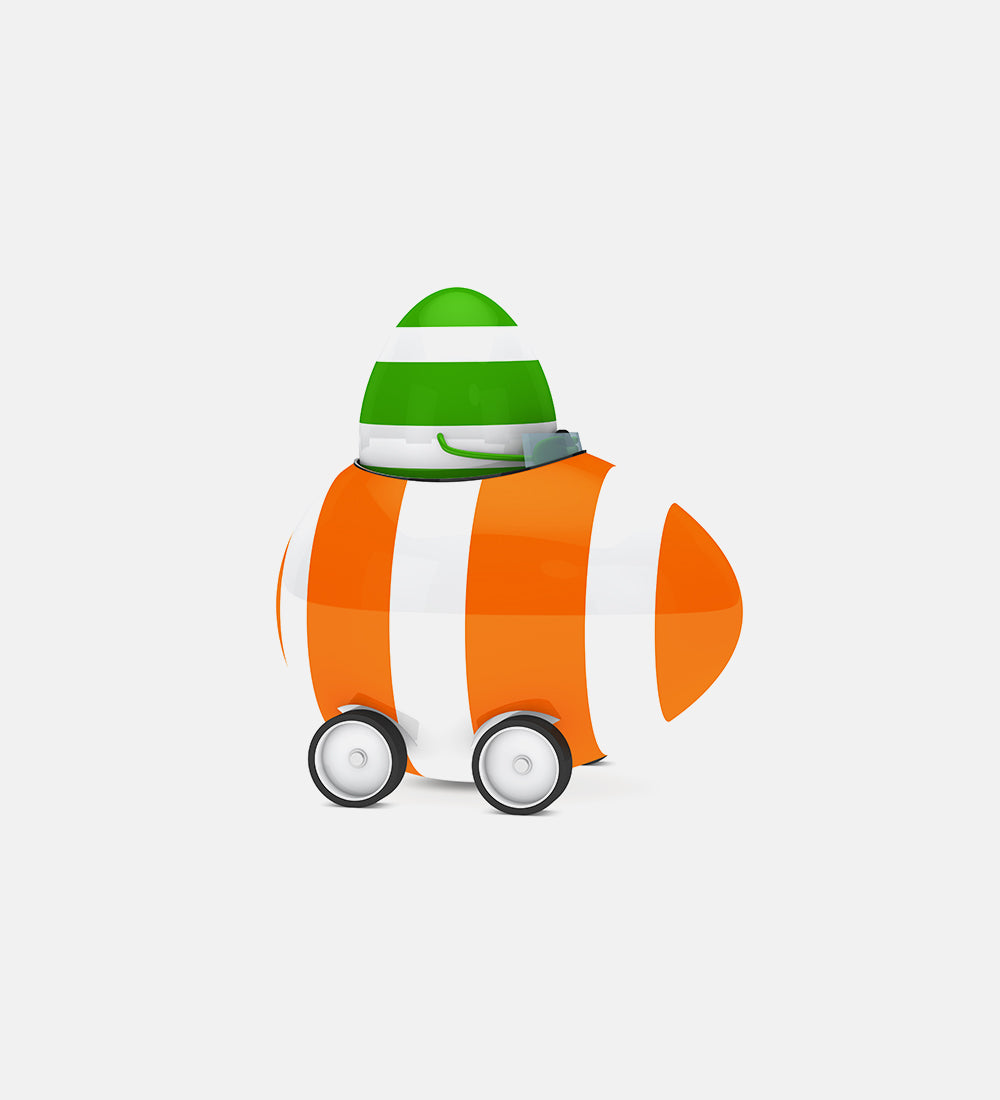 Easter egg figure with trailer