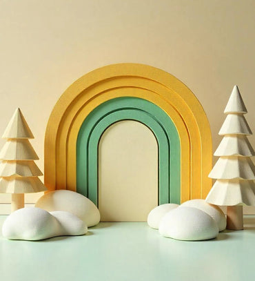 Wooden Rainbow Arch