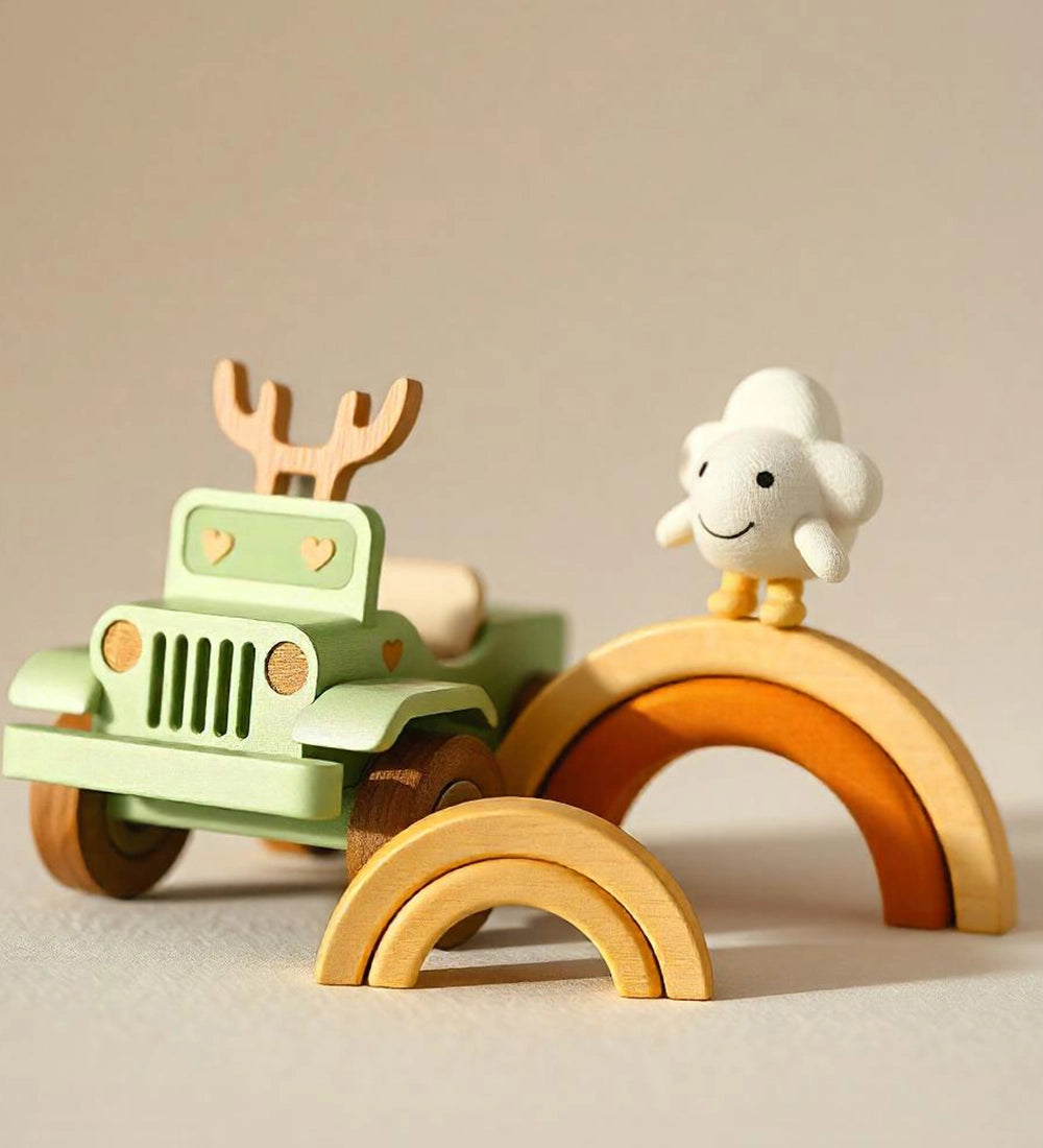 Kids wooden stacking toys