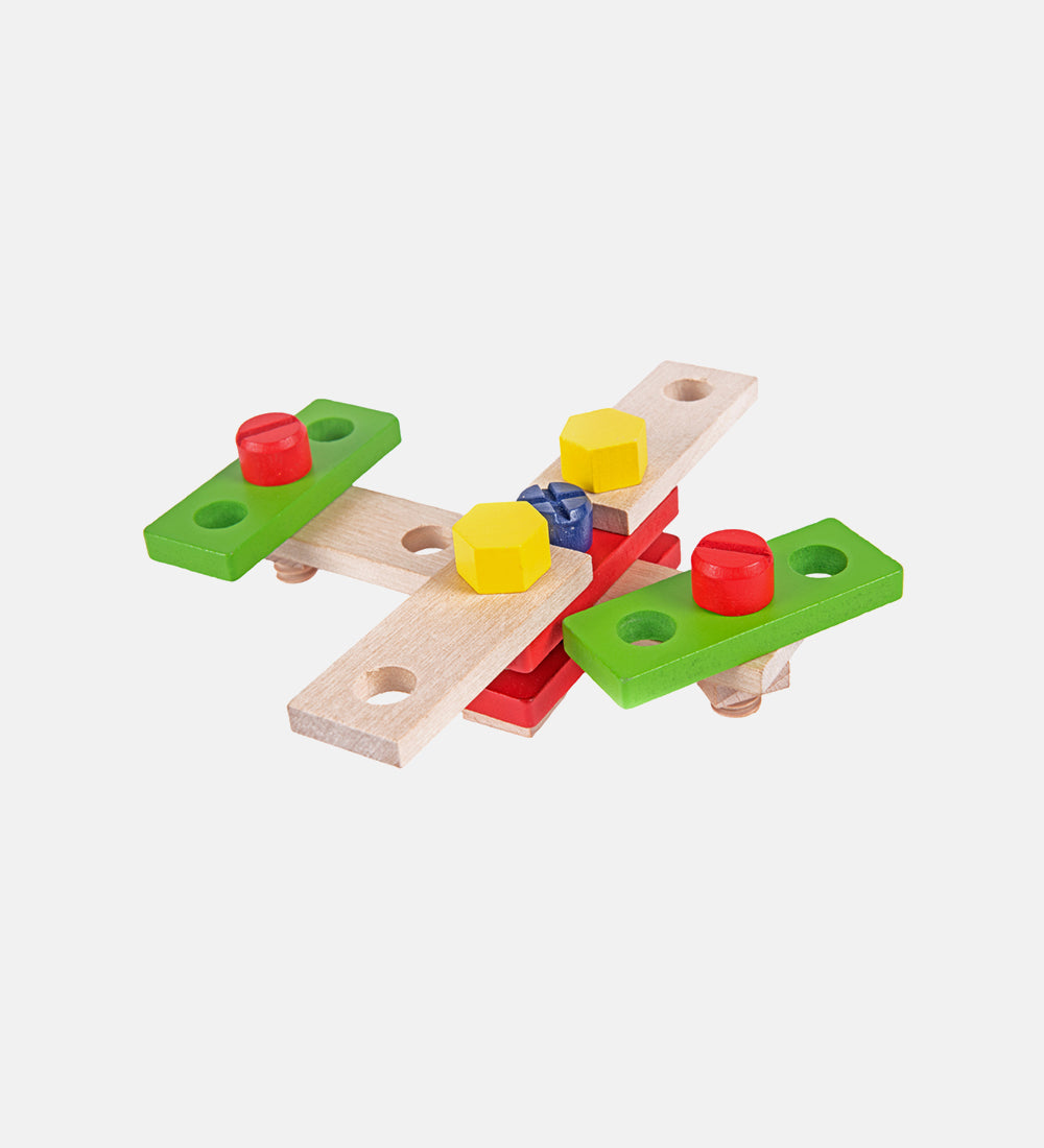 Wooden tool kit set
