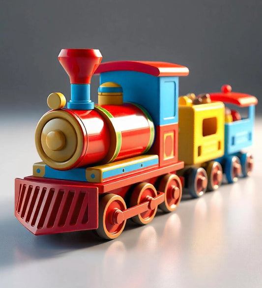 Bright color train set