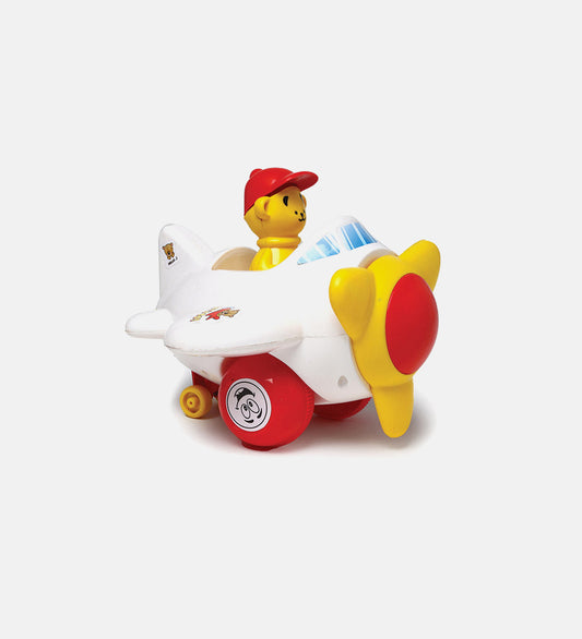 White plane shaped toy