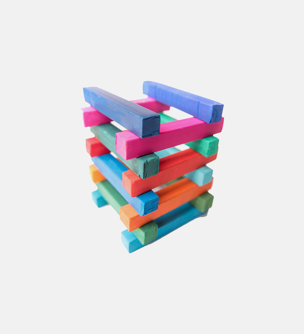 Colorful plastic square blocks