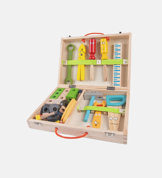 Wooden tool kit set