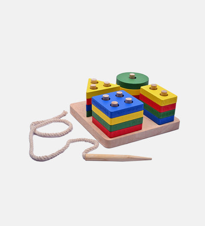 Geometric Sorting Puzzle Board
